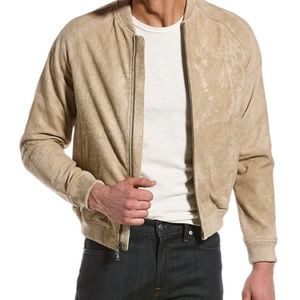 John Varvatos Alex Jacket- Souvenir Jacket Sheepskin Leather Size 48 (US 38)